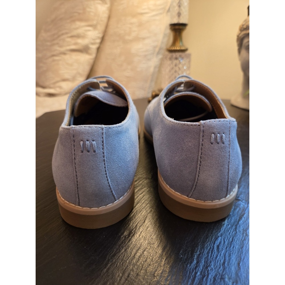 Bar III Men's Trumanns Suede Derby Shoes Manhattan Mist Blue Size 9.5M NEW! $100 - Picture 6 of 12
